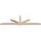 Ekena Millwork Kennewick Smooth Timber Gable Bracket, Douglas Fir, 96"W x 28"H x 3 1/2"D x 3 1/2"F, 7/12 Pitch GBW096X28X0404KEN00SDF - alternate 2